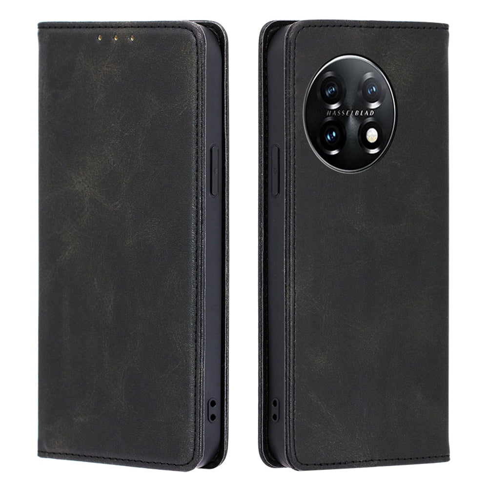 For OnePlus 11 5G Calf Texture Protective Phone Case Wallet Stand PU Leather Anti-drop Cell Phone Cover For OnePlus 11 5G Calf Texture Protective Phone Case Wallet Stand PU Leather Anti-drop Cell Phone Cover